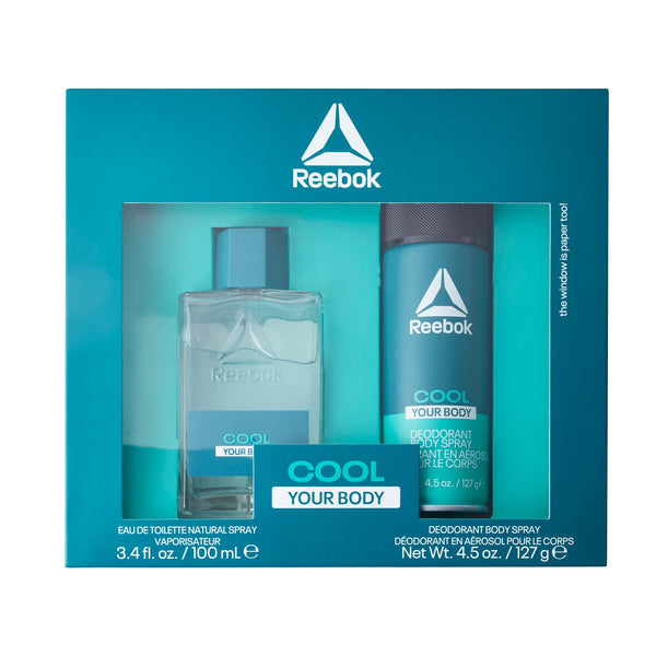Reebok Cool Eau de Toilette, Cologne Gift Set for Men , 2 Pieces