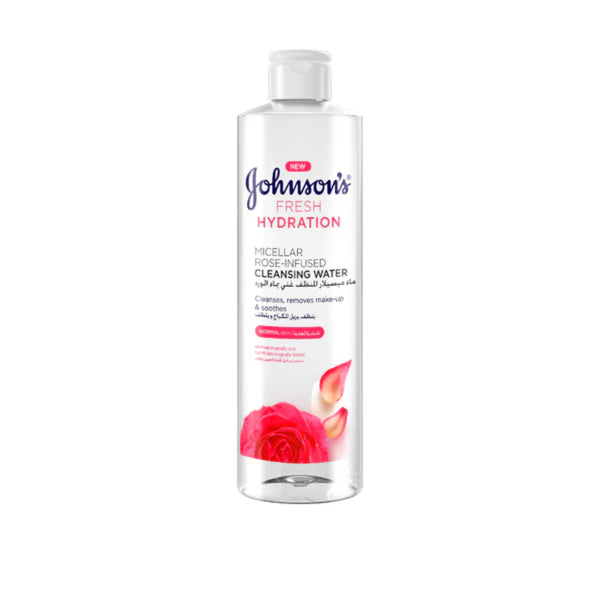 Johnson's Fresh Hydration Micellar Rose-Infused Cleansing Water 400ml