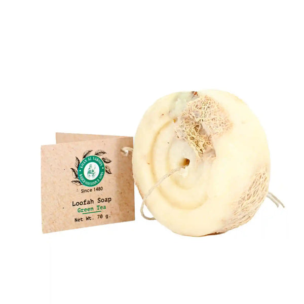 Khan Al Saboun Loofah Soap - Green Tea 70g