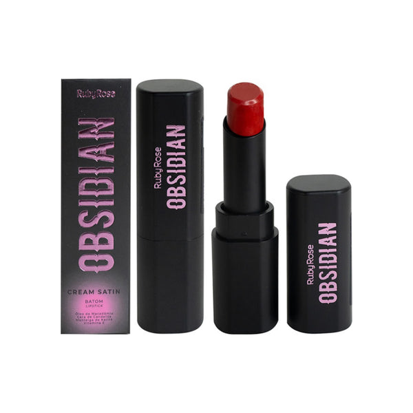 Ruby Rose Obsidian Cream Satin Lipstick Hb-7000