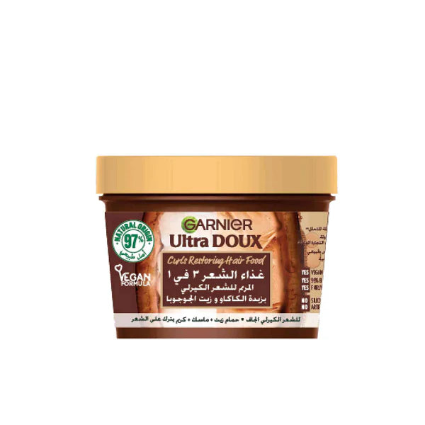 Garnier Ultra Doux Curls Restoring Hair Food Cocoa Butter Mask 390ml