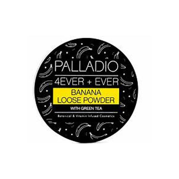 Palladio 4ever+ever BANANA loose powder with green tea