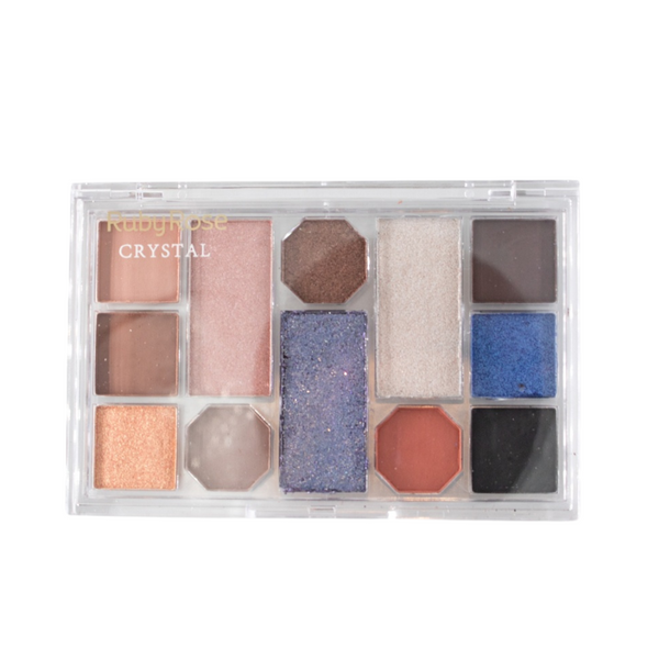 Ruby Rose Crystal Eyeshadow Palette 12 Shades HB 123