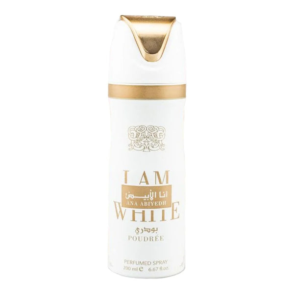 Lattafa I Am White Poudree Deodorant Perfumed Body Spray 200ml