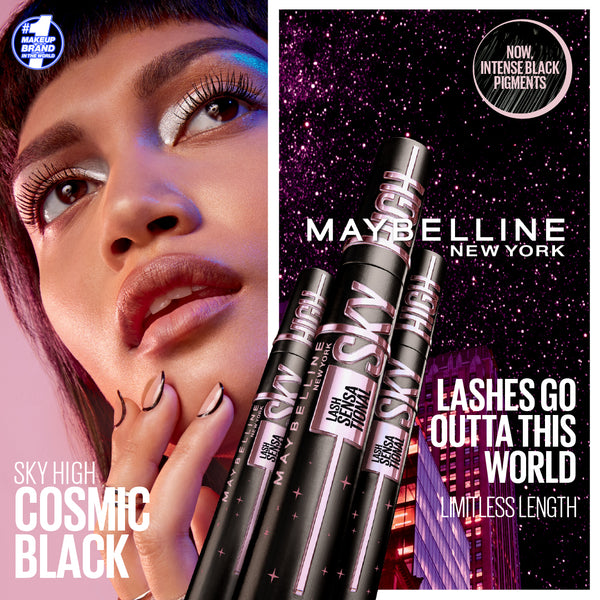 Maybelline Lash Sensational Cosmic Black Sky High  Volumizing & Lengthening Intense Black