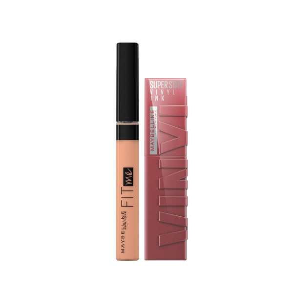 -20% Maybelline Fit Me Concealer + Vinyl  Ink Lipstick 100 Charmed