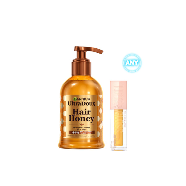-20% Garnier Honey Serum + Maybelline Honey Lifter Gloss