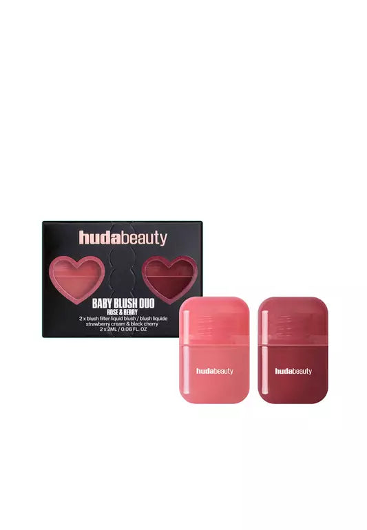 Huda Beauty Baby Blush Duo - Rose and Berry | Zed Store – zed store