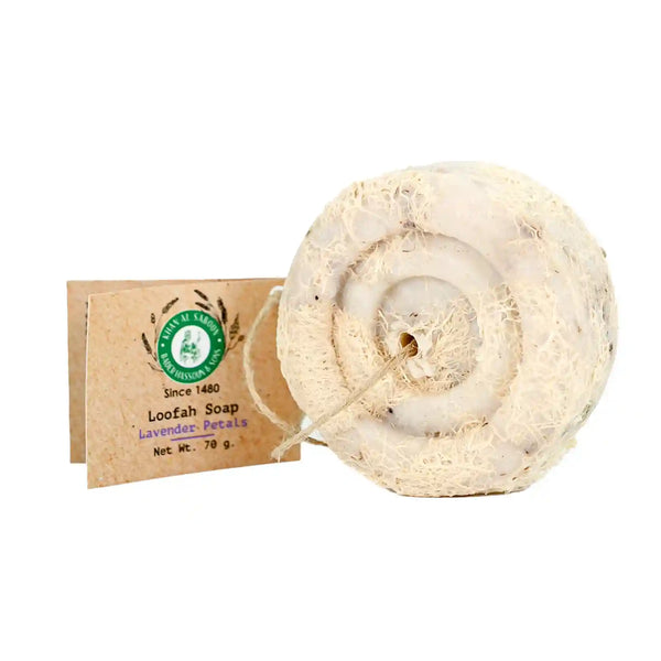 Khan Al Saboun Loofah Soap - Lavender Petals