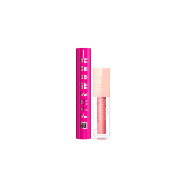 -15% Maybelline Hyaluronic Acid Lifter Lip Gloss + Firework Mascara