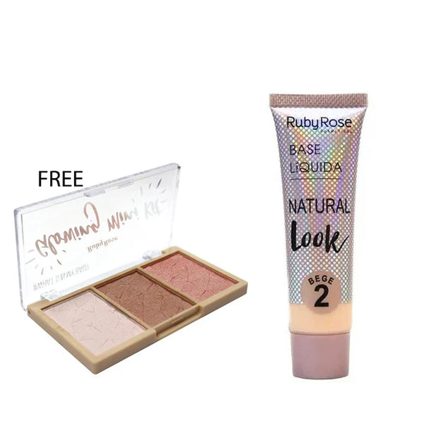 Ruby Rose Natural Look foundation + Gift 8050