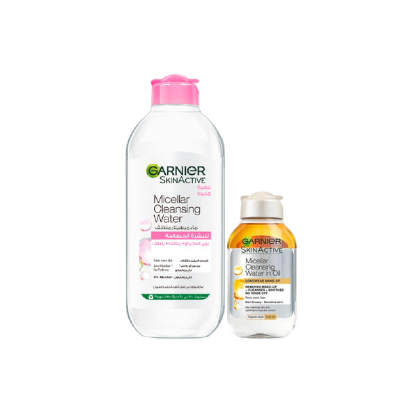 -10% Garnier Micellar Water 400mL Classic + 100mL In-Oil