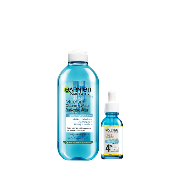 -15% Garnier FAST CLEAR - Serum + Micellar Water