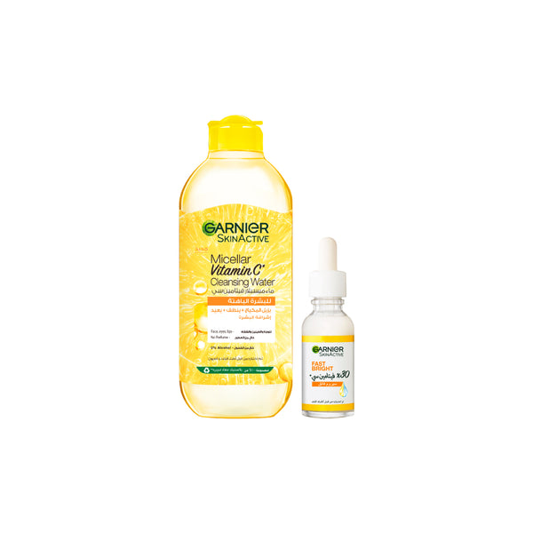 -25% Garnier 400mL Vitamin C Micellar Water + Vitamin C Serum