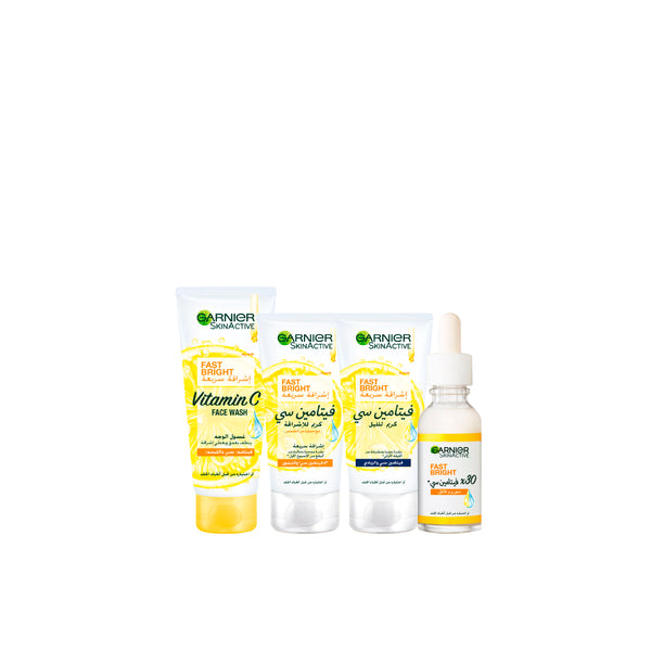 -30% Garnier Fast Bright Day Cream + Night Cream + Serum + Wash