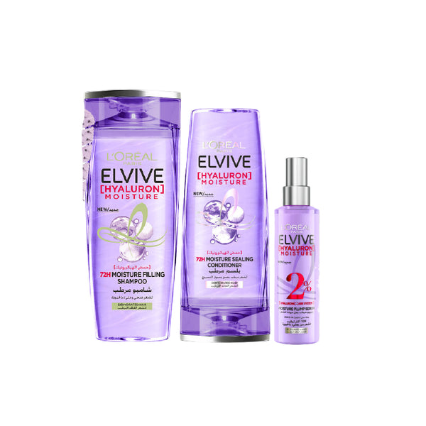 -20% L'Oreal Elvive Hyaluron Moisture Shampoo + Conditioner + Spray