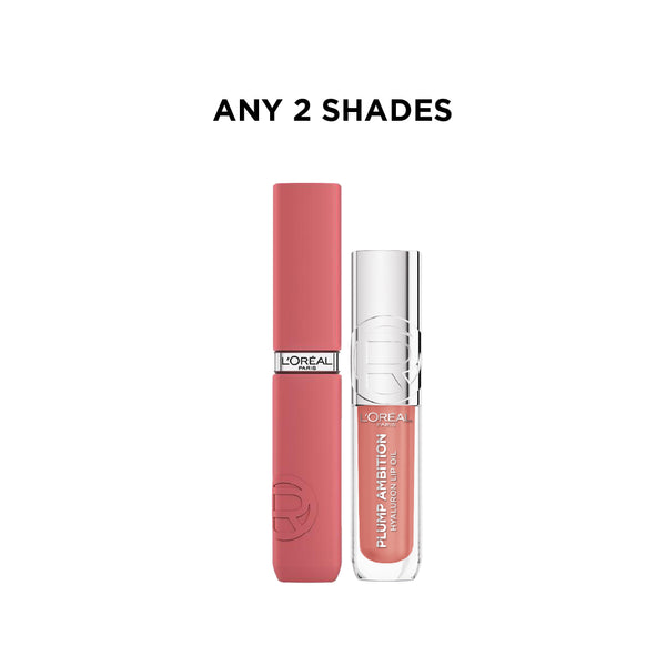 -25% L'Oreal Plump Ambition + Matte Resistance Lipstick