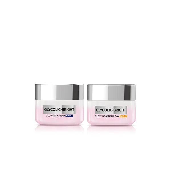 -20% L'Oreal glycolic bright day + night cream 50ml