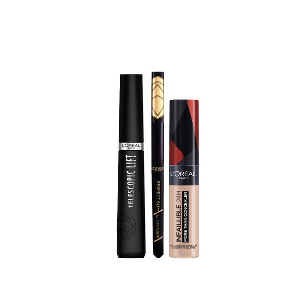 -25% L'Oreal Telescopic Mascara + Concealer + Slim Eye Liner