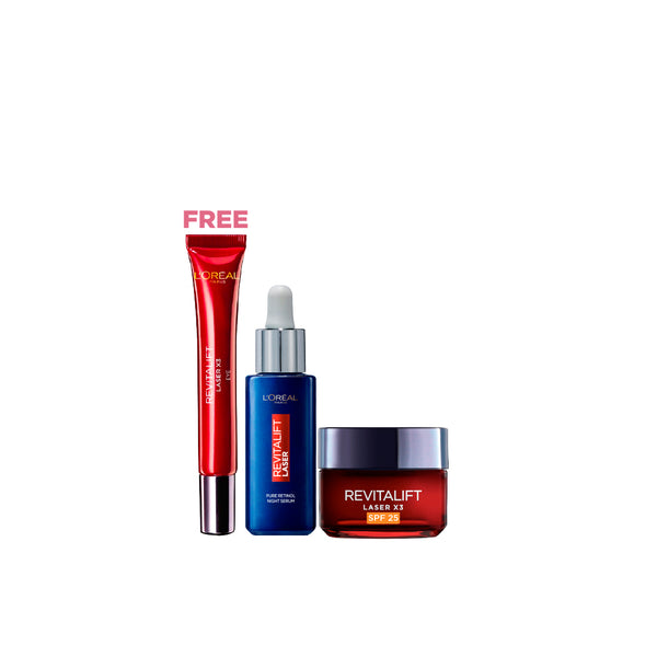 FREE Eye Cream with L'Oreal Revitalift Laser Routine : Serum + Day Cream