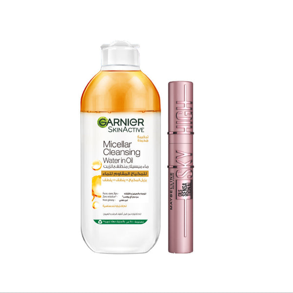 -15% Garnier In Oil Micellar + Maybelline Sky High Mascara