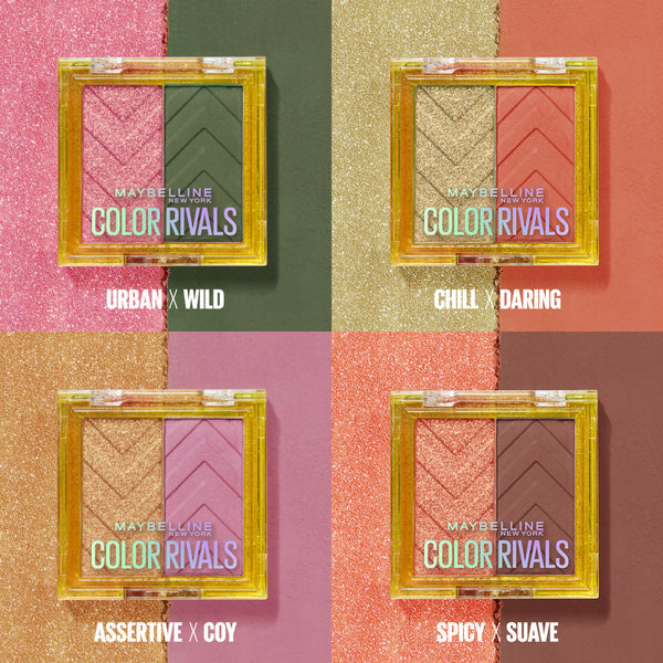 Maybelline color rivals eyeshadow palette duo | zed store