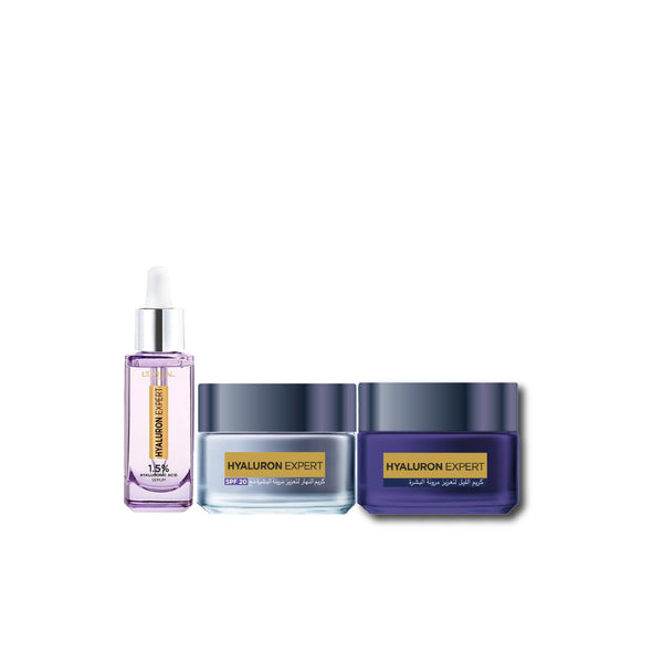 -20% L'Oreal Hyaluron Expert serum + Day Cream + Night Cream