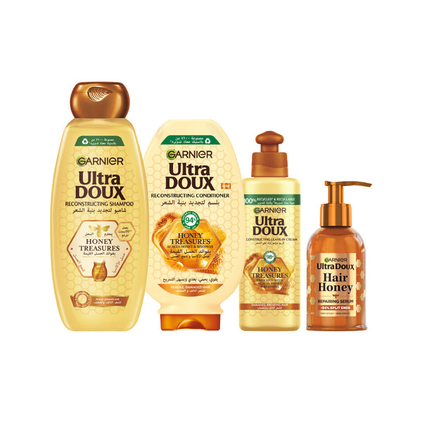 -20% Garnier UD Honey Treasures Shampoo + Conditioner + Leave In + Honey Serum