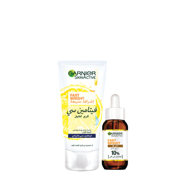 -15% FREE Wrist Band Garnier Vitamin C Night Serum + Night Cream