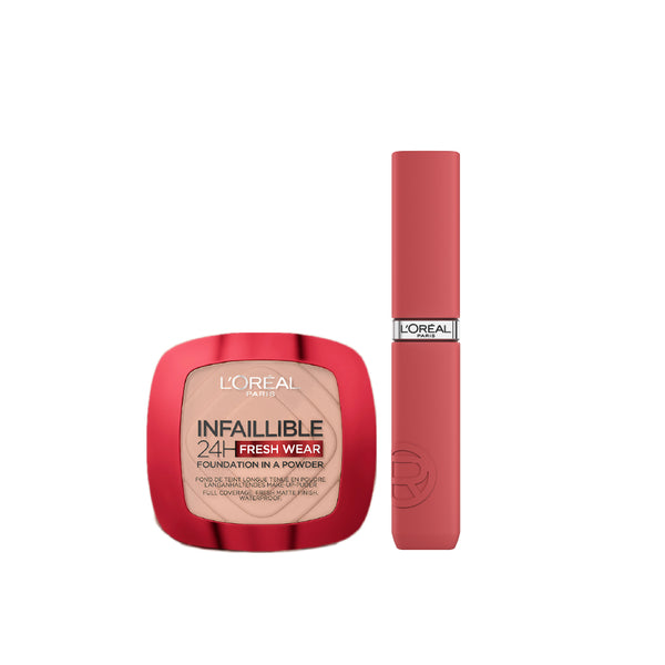 -20% L'Oreal matte resistance Lipstick + powder