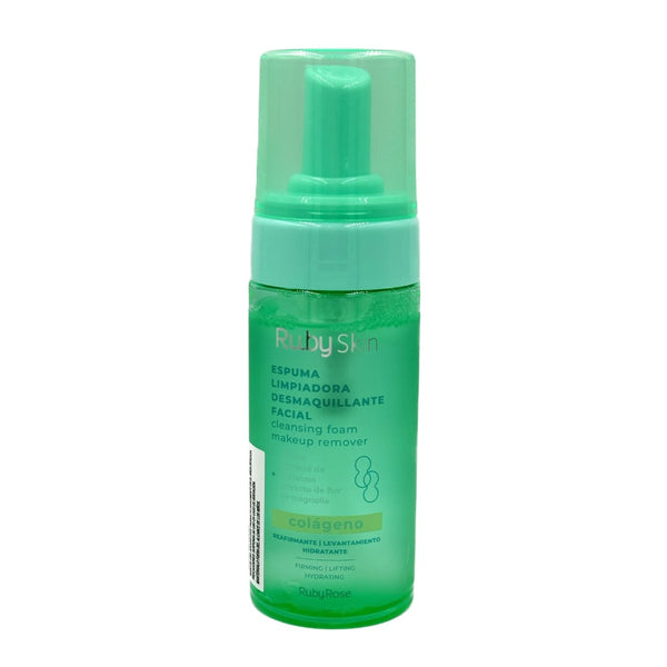 Ruby rose skin facial cleansing foam makeup remover with collagen HB-203
