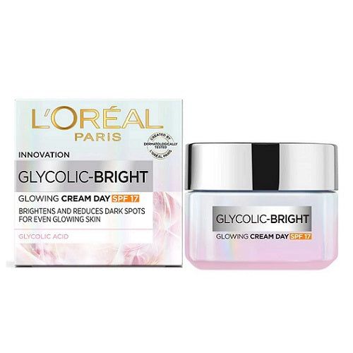 L'Oreal glycolic bright day cream (spf17) 50ml