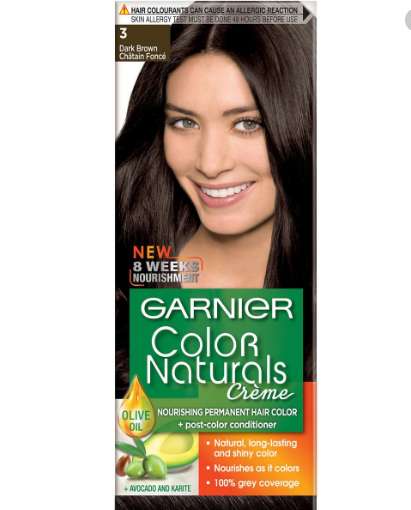Garnier color naturals # 3 dark brown
