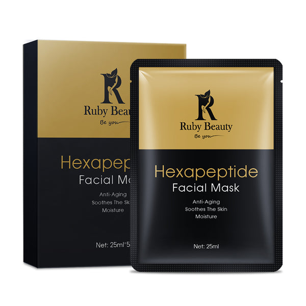 Ruby beauty hexapeptide anti-aging facial mask (x5sheets)