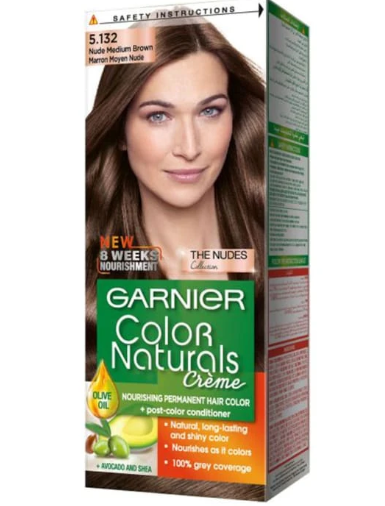 Garnier color naturals # 5.132 nude medium brown