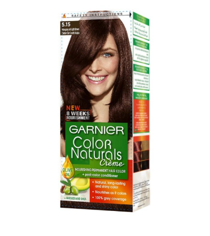 Garnier color naturals # 5.15 mahogany ash light brown