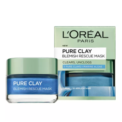 L'oreal pure clay blemish rescue mask-L'oreal skin care-zed-store