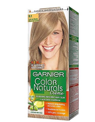 Garnier color naturals # 8.1 light ash brown