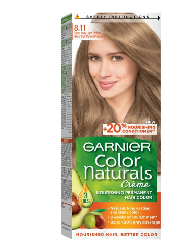 Garnier color naturals # 8.11 deep ashy light brown