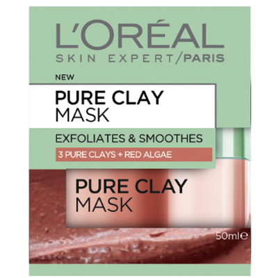 L'oreal pure clay exfoliate & refine mask-L'oreal skin care-zed-store