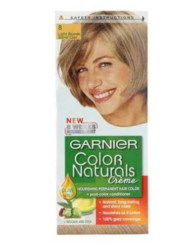 Garnier color naturals # 8 light blonde