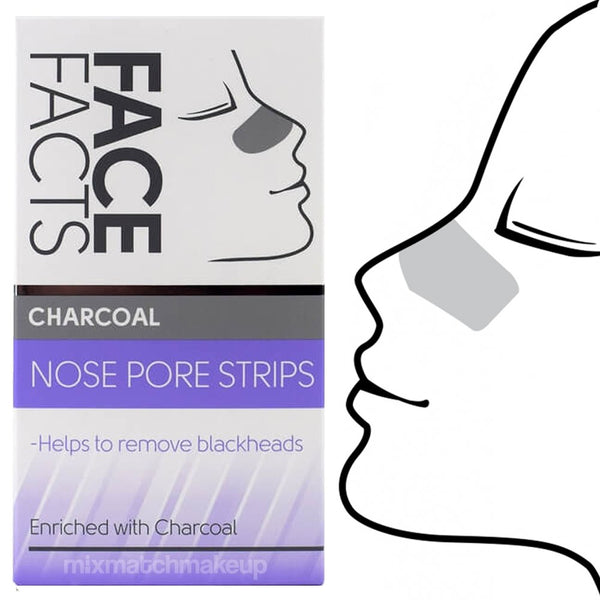 Face Facts Nose Strips Charcoal x6
