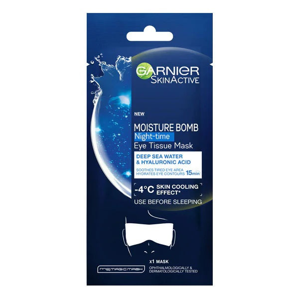 Garnier hydra bomb eye night tissue mask