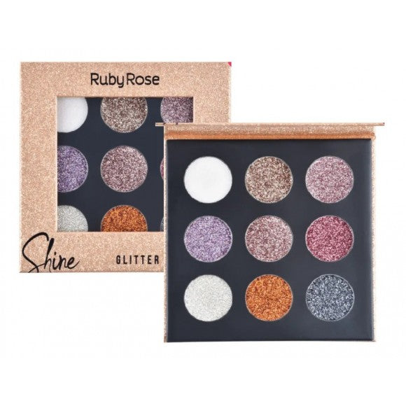 Ruby rose Shine Creamy Glitter Palette HB 8407 / G