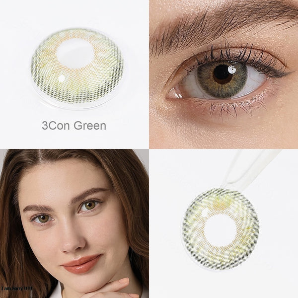 Ruby beauty lenses - 3 con green