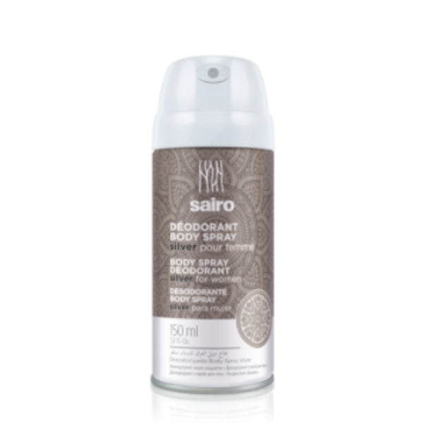 Sairo body spray deodorant silver for women