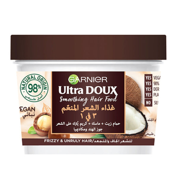 Garnier ultra doux smoothing coconut hair mask 390ml