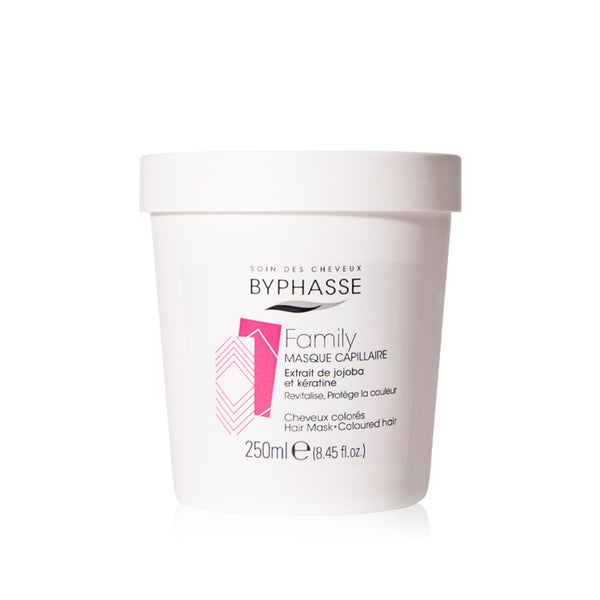 Byphasse Family hair mask jojoba extract and keratin colored hair 250ml