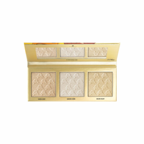 Catrice disney princess collection Belle highlighter palette 3 shades