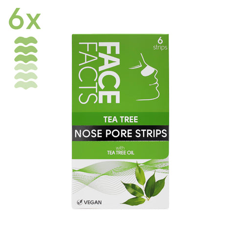 Face Facts Nose Strips Tea Tree x6